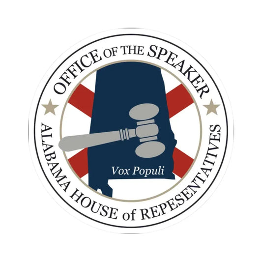 Speaker of the House of Alabama - STICKER Vinyl Kiss-Cut Decal 2 Inch White - The Sticker Space
