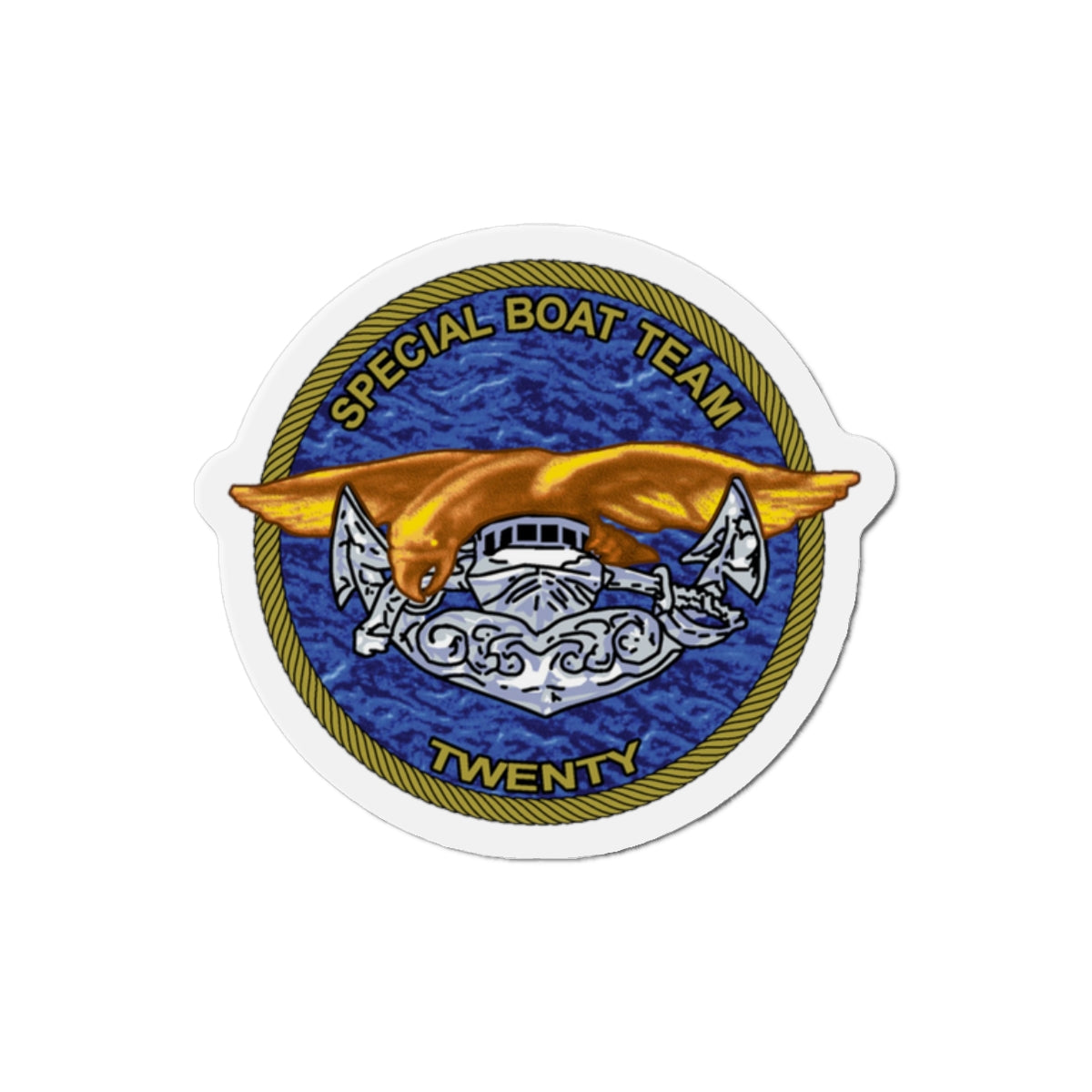 Special Boat Team Twenty (U.S. Navy) Die-Cut Magnet-2" x 2"-The Sticker Space