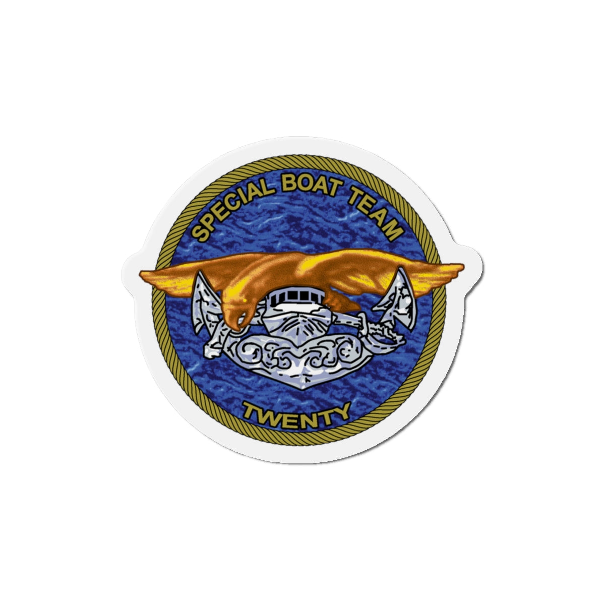 Special Boat Team Twenty (U.S. Navy) Die-Cut Magnet-4" x 4"-The Sticker Space