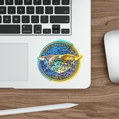 Special Boat Team Twenty (U.S. Navy) Holographic STICKER Die-Cut Vinyl Decal-The Sticker Space