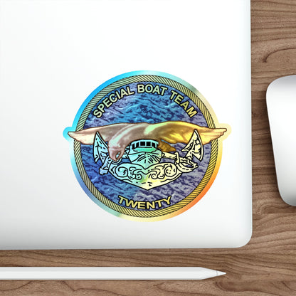 Special Boat Team Twenty (U.S. Navy) Holographic STICKER Die-Cut Vinyl Decal-The Sticker Space