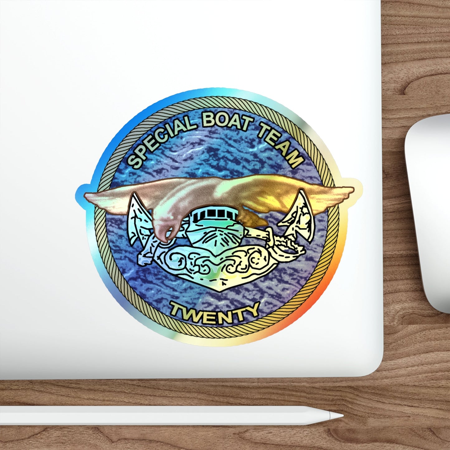 Special Boat Team Twenty (U.S. Navy) Holographic STICKER Die-Cut Vinyl Decal-The Sticker Space