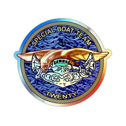 Special Boat Team Twenty (U.S. Navy) Holographic STICKER Die-Cut Vinyl Decal 5 Inch Holographic - The Sticker Space