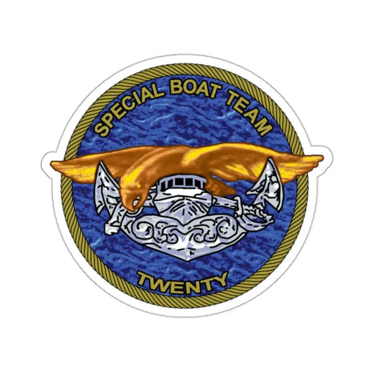 Special Boat Team Twenty (U.S. Navy) STICKER Vinyl Kiss-Cut Decal 2 Inch White - The Sticker Space