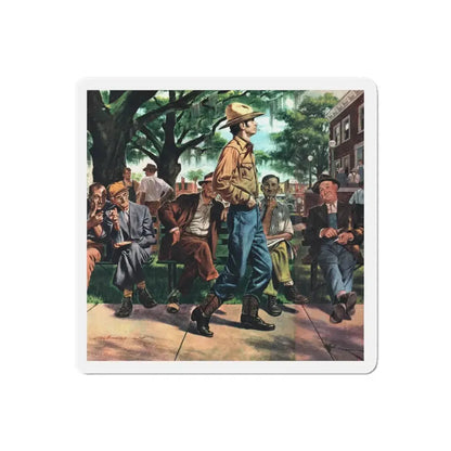 Special Deputy, Collier's, November 8, 1952 (Magazine Illustration) Refrigerator Magnet 6 Inch Die-Cut - The Sticker Space