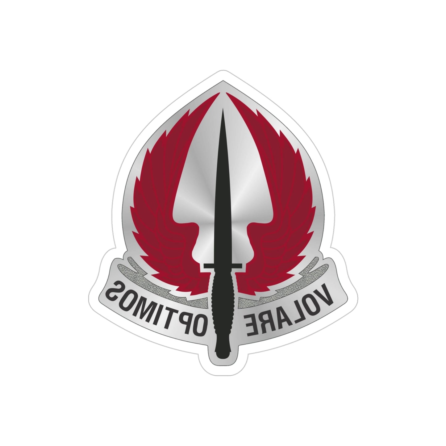 Special Operations Aviation Command 2 (U.S. Army) REVERSE PRINT Transparent STICKER-4" × 4"-The Sticker Space