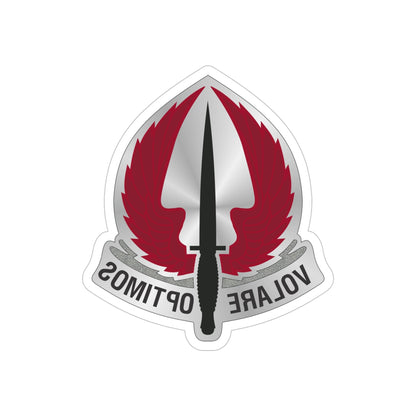 Special Operations Aviation Command 2 (U.S. Army) REVERSE PRINT Transparent STICKER-5" × 5"-The Sticker Space