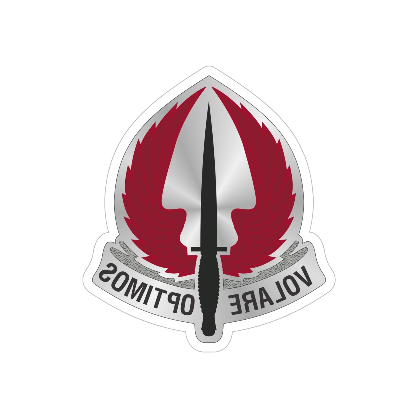 Special Operations Aviation Command 2 (U.S. Army) REVERSE PRINT Transparent STICKER-6" × 6"-The Sticker Space