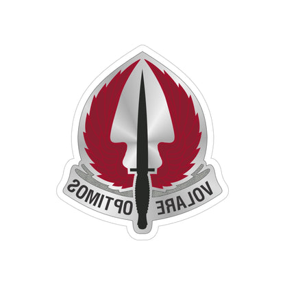 Special Operations Aviation Command 2 (U.S. Army) REVERSE PRINT Transparent STICKER-6" × 6"-The Sticker Space