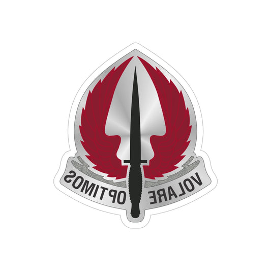 Special Operations Aviation Command 2 (U.S. Army) REVERSE PRINT Transparent STICKER-6" × 6"-The Sticker Space