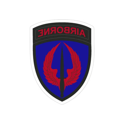 Special Operations Aviation Command (U.S. Army) REVERSE PRINT Transparent Die-Cut STICKER 3 Inch Die-Cut Transparent - The Sticker Space