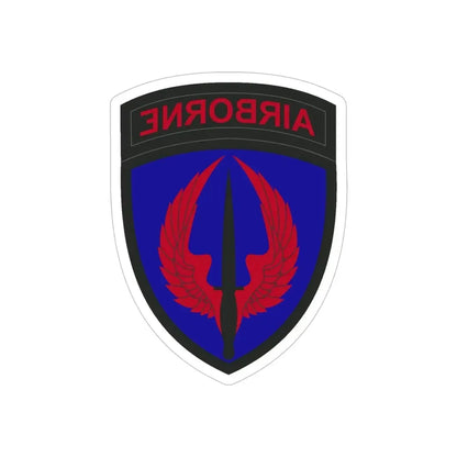 Special Operations Aviation Command (U.S. Army) REVERSE PRINT Transparent Die-Cut STICKER 5 Inch Die-Cut Transparent - The Sticker Space