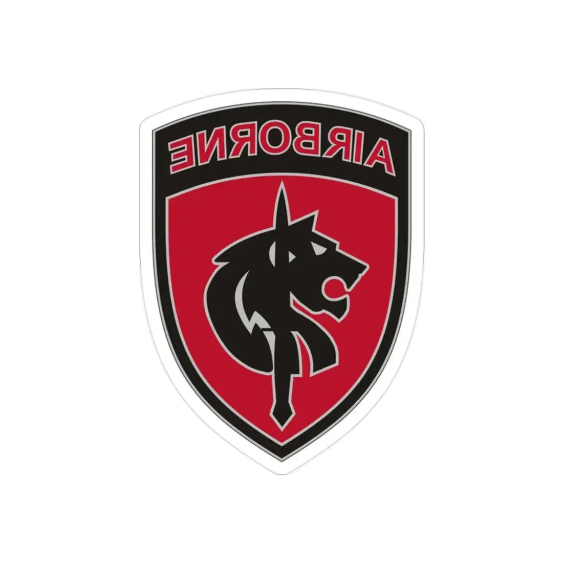 Special Operations Command Africa (U.S. Army) REVERSE PRINT Transparent Die-Cut STICKER 2 Inch Die-Cut Transparent - The Sticker Space