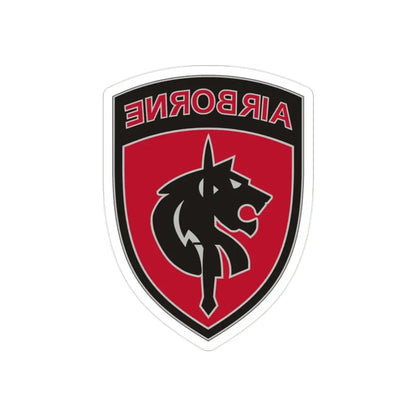 Special Operations Command Africa (U.S. Army) REVERSE PRINT Transparent Die-Cut STICKER 2 Inch Die-Cut Transparent - The Sticker Space