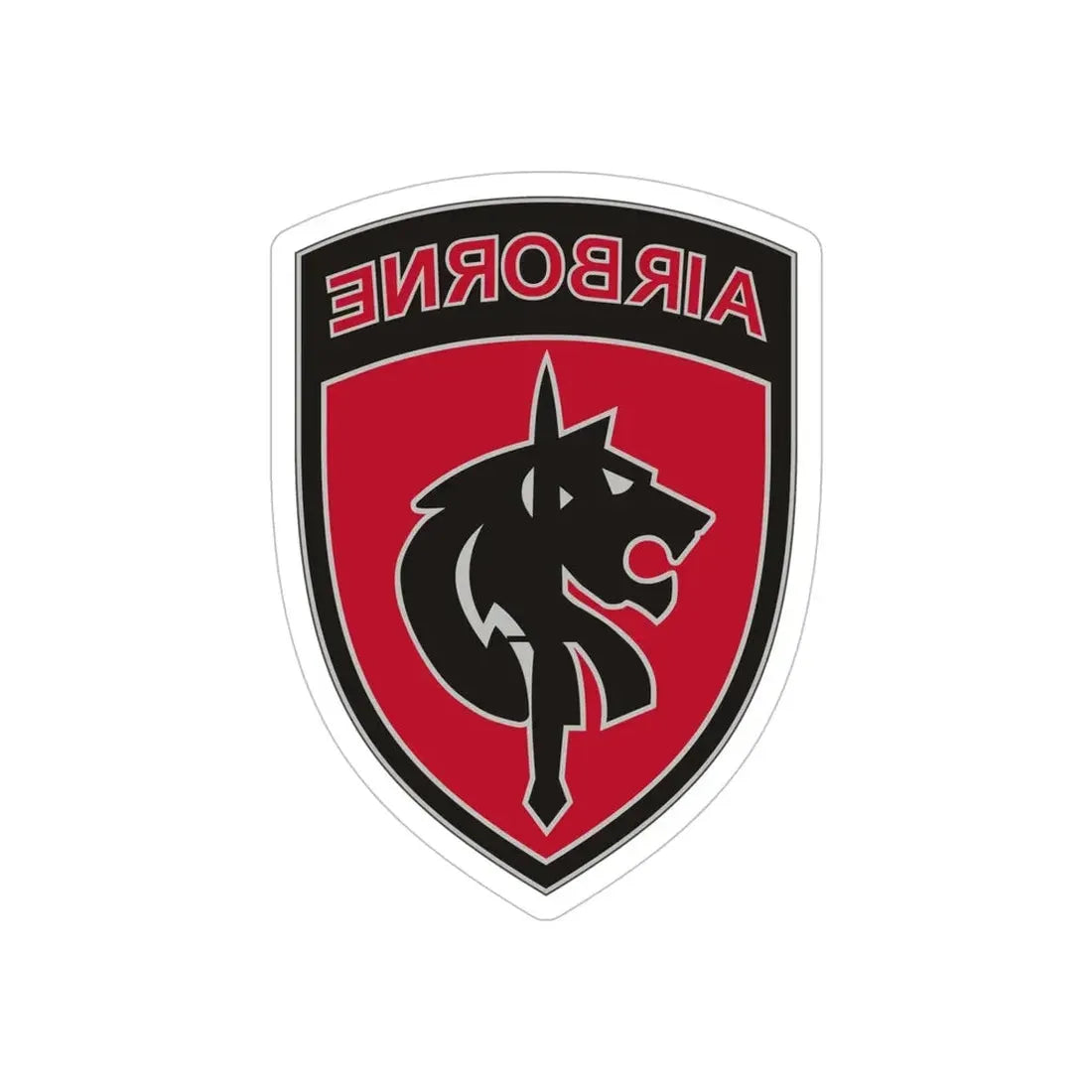 Special Operations Command Africa (U.S. Army) REVERSE PRINT Transparent Die-Cut STICKER 5 Inch Die-Cut Transparent - The Sticker Space