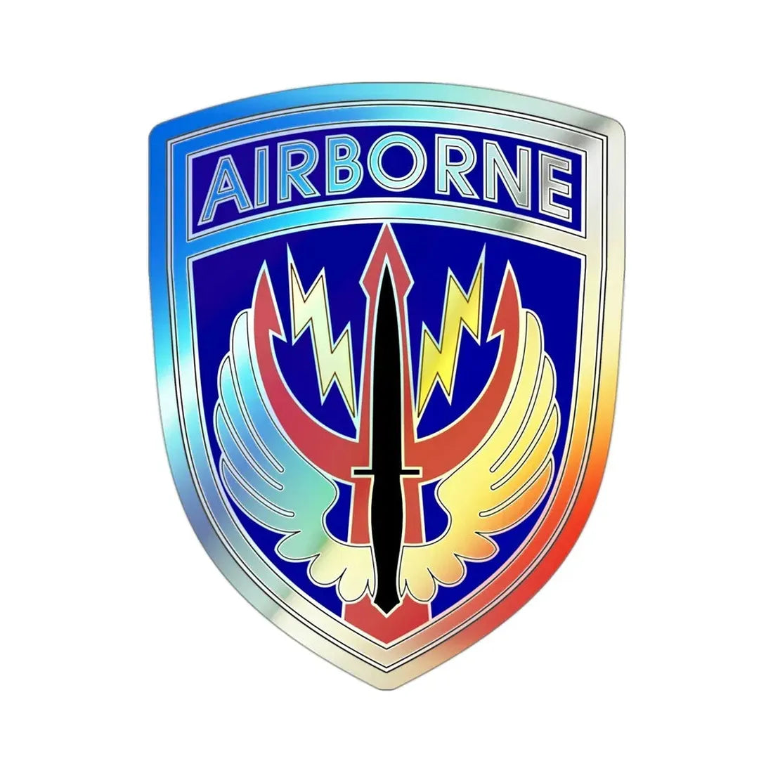 Special Operations Command Central (U.S. Army) Holographic STICKER Die-Cut Vinyl Decal 3 Inch Holographic - The Sticker Space