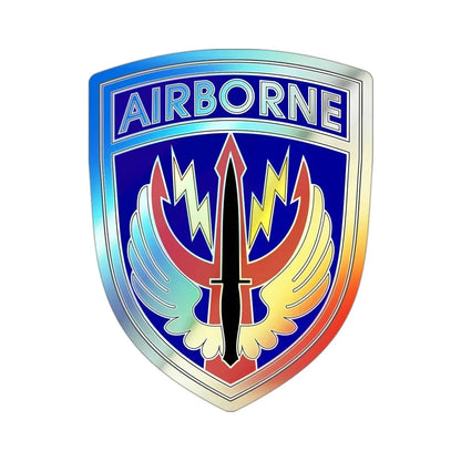 Special Operations Command Central (U.S. Army) Holographic STICKER Die-Cut Vinyl Decal 3 Inch Holographic - The Sticker Space