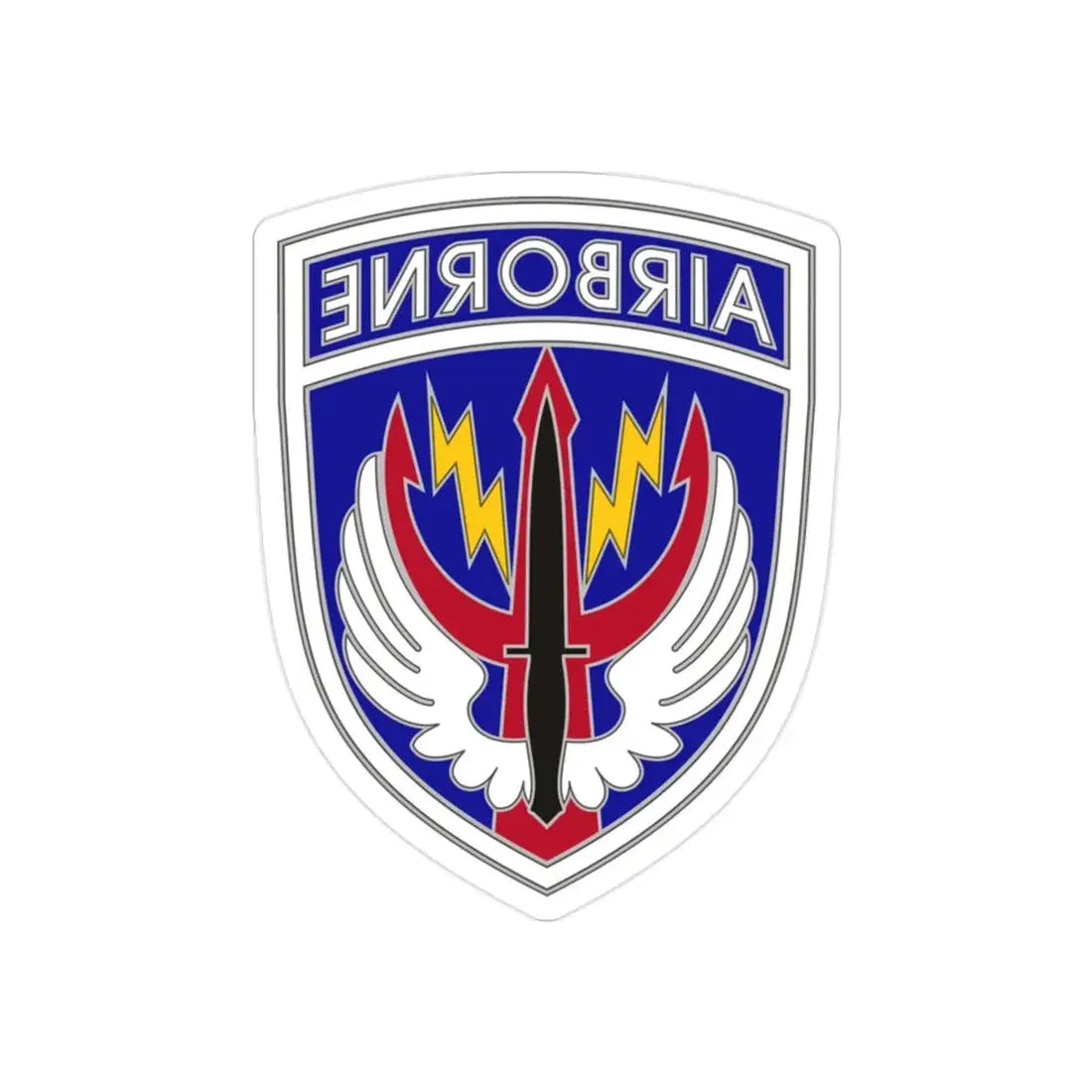 Special Operations Command Central (U.S. Army) REVERSE PRINT Transparent Die-Cut STICKER 2 Inch Die-Cut Transparent - The Sticker Space