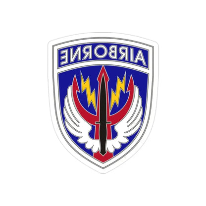 Special Operations Command Central (U.S. Army) REVERSE PRINT Transparent Die-Cut STICKER 2 Inch Die-Cut Transparent - The Sticker Space