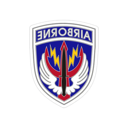 Special Operations Command Central (U.S. Army) REVERSE PRINT Transparent Die-Cut STICKER 3 Inch Die-Cut Transparent - The Sticker Space