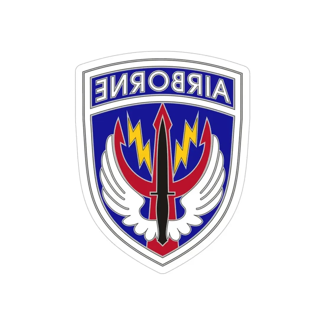 Special Operations Command Central (U.S. Army) REVERSE PRINT Transparent Die-Cut STICKER 6 Inch Die-Cut Transparent - The Sticker Space