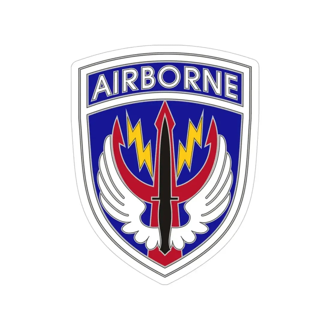 Special Operations Command Central (U.S. Army) Transparent STICKER Die-Cut Vinyl Decal 5 Inch - The Sticker Space