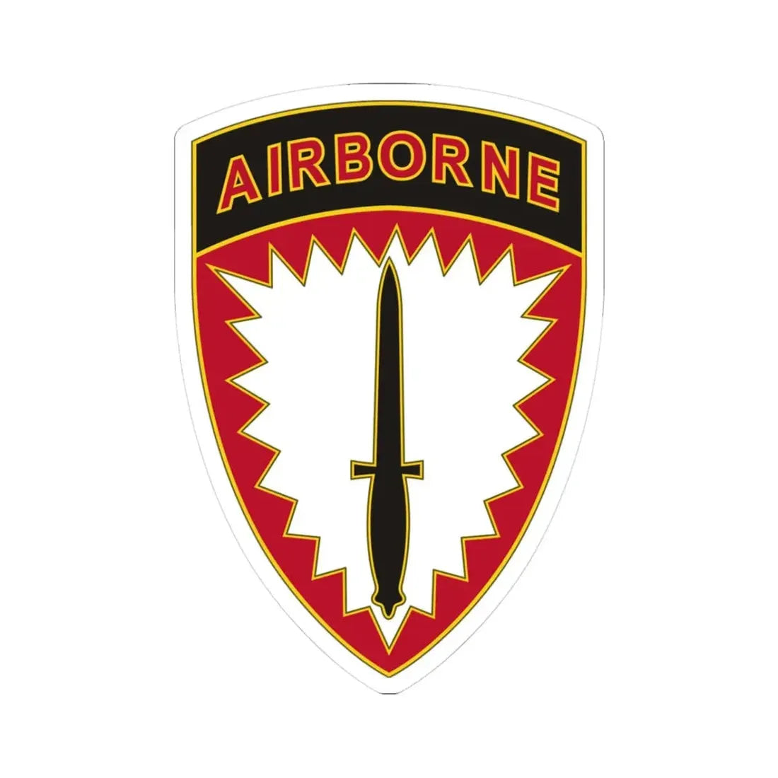 Special Operations Command Europe (U.S. Army) STICKER Vinyl Kiss-Cut Decal 3 Inch White - The Sticker Space