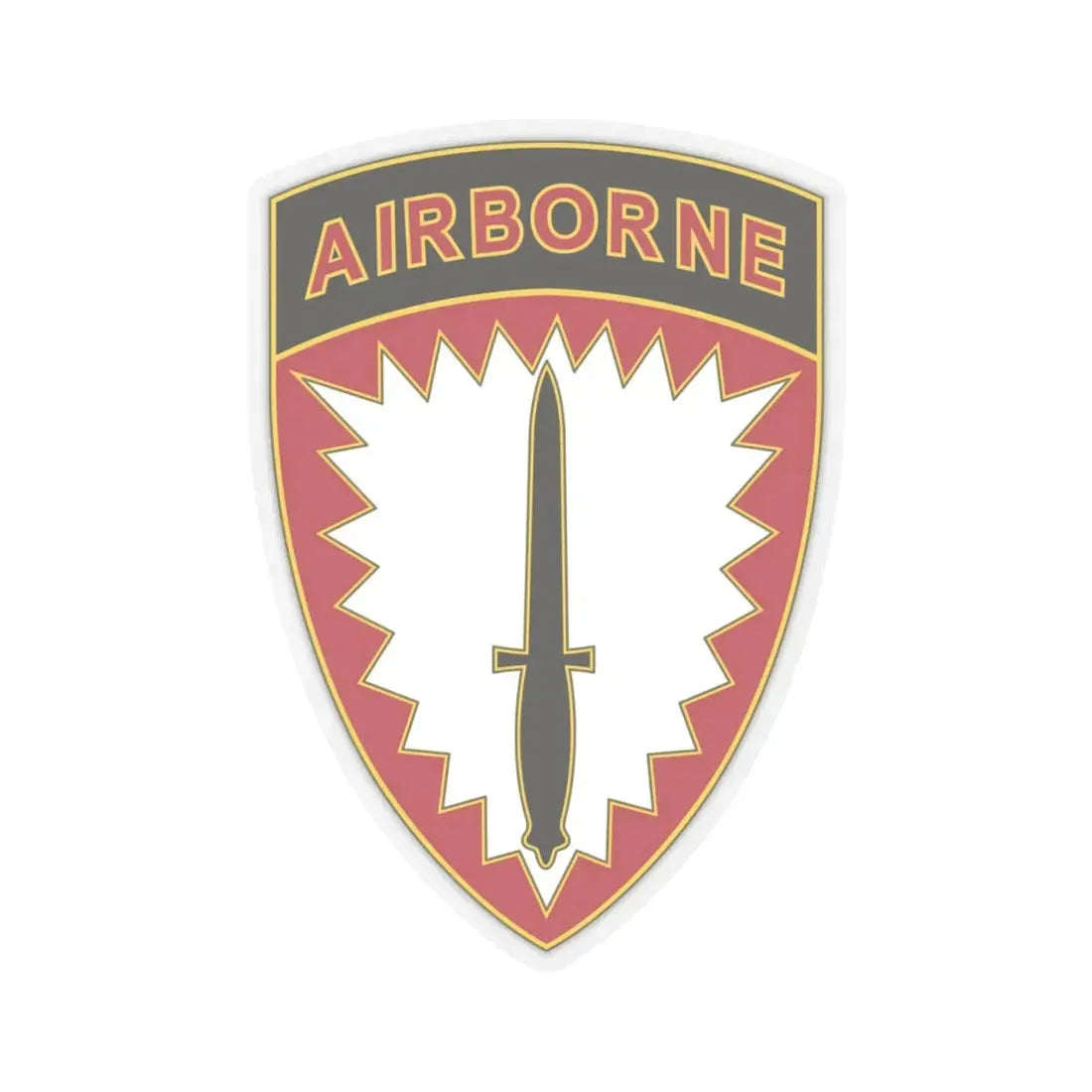Special Operations Command Europe (U.S. Army) STICKER Vinyl Kiss-Cut Decal 4 Inch Transparent - The Sticker Space
