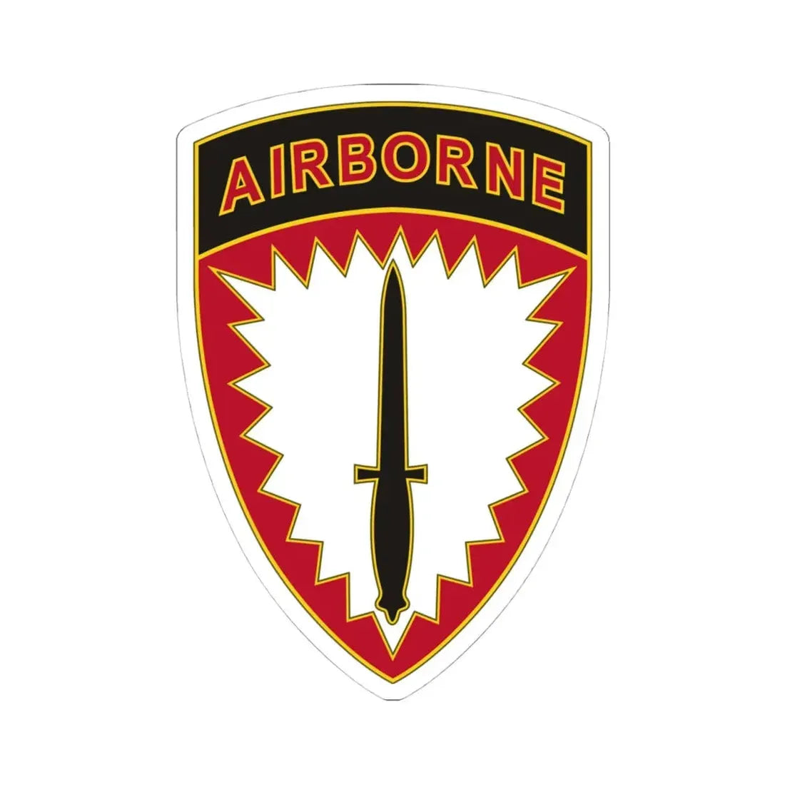 Special Operations Command Europe (U.S. Army) STICKER Vinyl Kiss-Cut Decal 4 Inch White - The Sticker Space