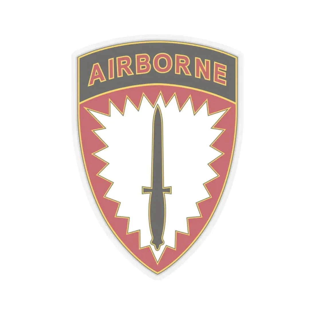 Special Operations Command Europe (U.S. Army) STICKER Vinyl Kiss-Cut Decal 6 Inch Transparent - The Sticker Space