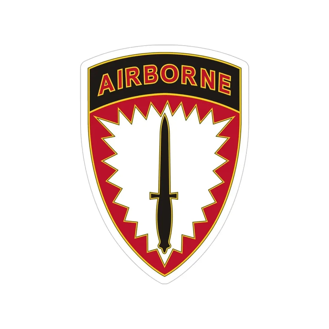 Special Operations Command Europe (U.S. Army) Transparent STICKER Die-Cut Vinyl Decal 5 Inch - The Sticker Space