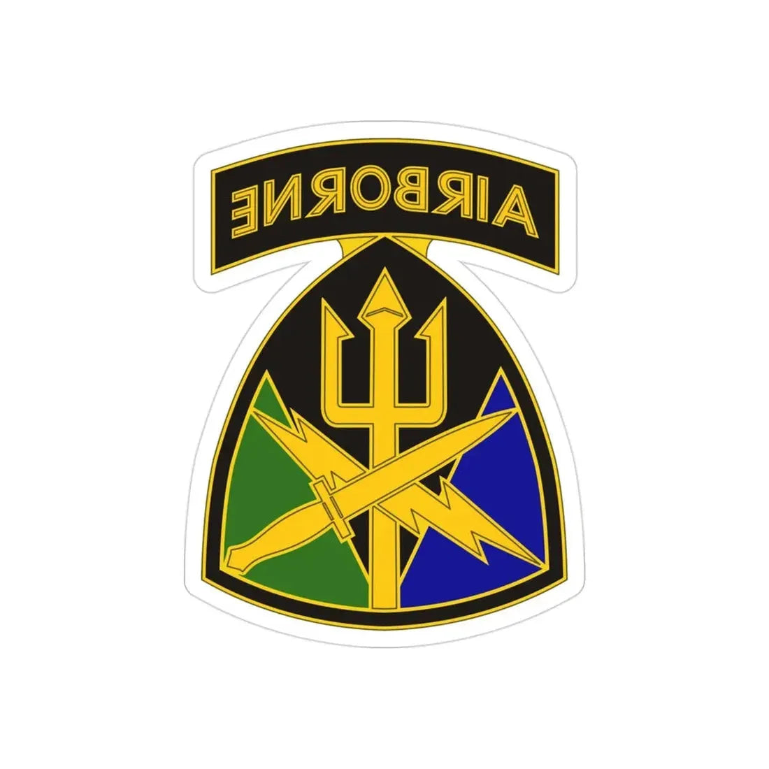 Special Operations Command Joint Forces Command (U.S. Army) REVERSE PRINT Transparent Die-Cut STICKER 3 Inch Die-Cut Transparent - The Sticker Space