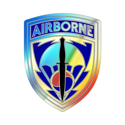 Special Operations Command Korea (U.S. Army) Holographic STICKER Die-Cut Vinyl Decal 4 Inch Holographic - The Sticker Space
