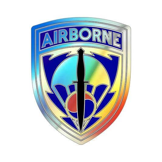 Special Operations Command Korea (U.S. Army) Holographic STICKER Die-Cut Vinyl Decal 6 Inch Holographic - The Sticker Space