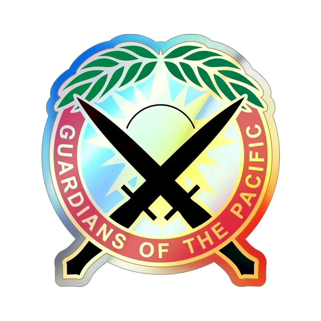 Special Operations Command Pacific 2 (U.S. Army) Holographic STICKER Die-Cut Vinyl Decal 4 Inch Holographic - The Sticker Space