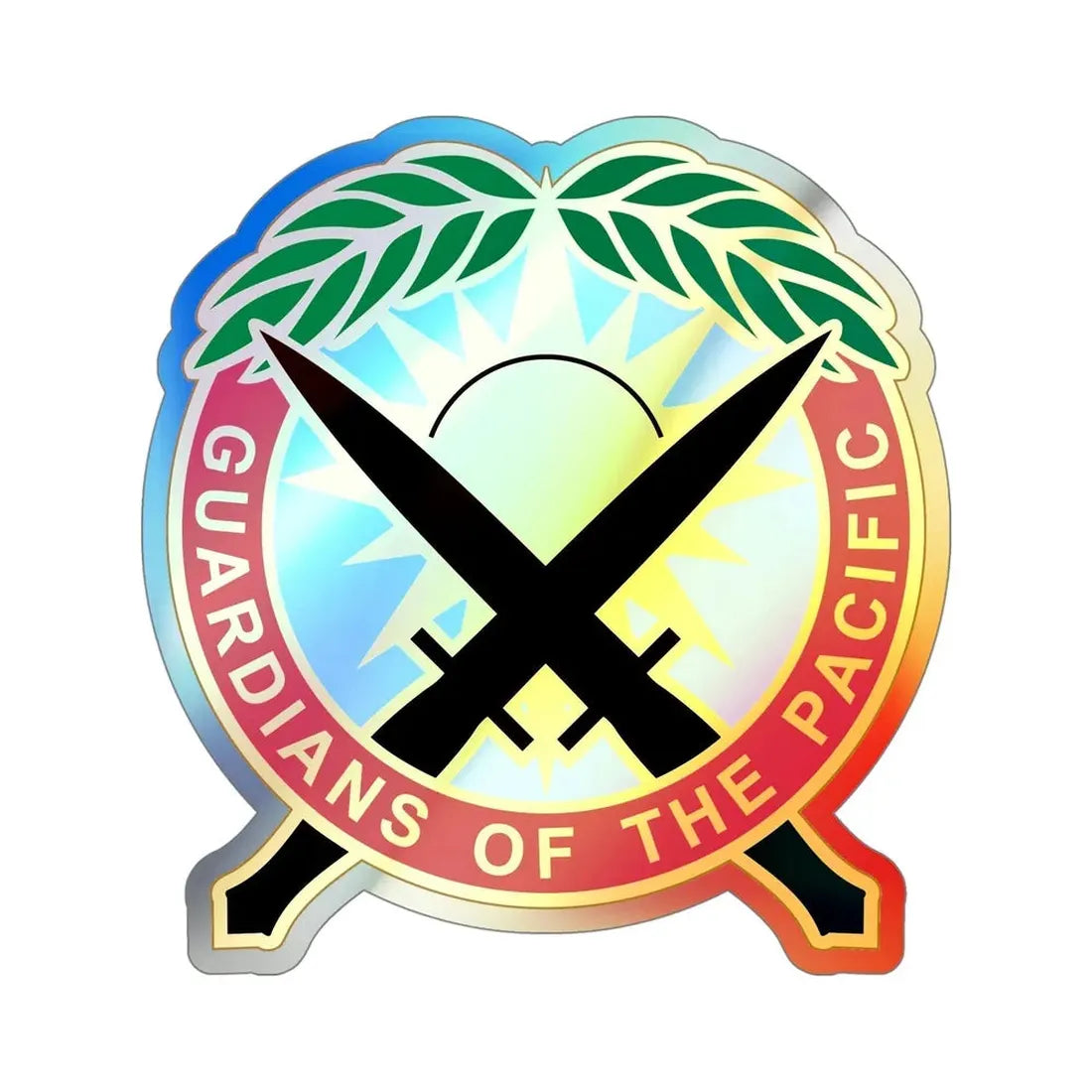 Special Operations Command Pacific 2 (U.S. Army) Holographic STICKER Die-Cut Vinyl Decal 5 Inch Holographic - The Sticker Space