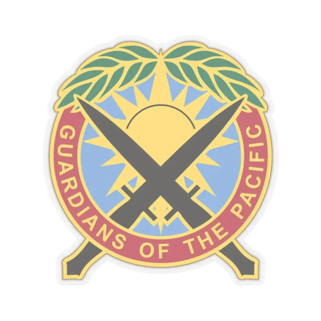 Special Operations Command Pacific 2 (U.S. Army) STICKER Vinyl Kiss-Cut Decal 2 Inch Transparent - The Sticker Space