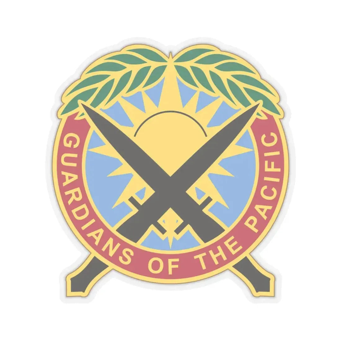 Special Operations Command Pacific 2 (U.S. Army) STICKER Vinyl Kiss-Cut Decal 4 Inch Transparent - The Sticker Space