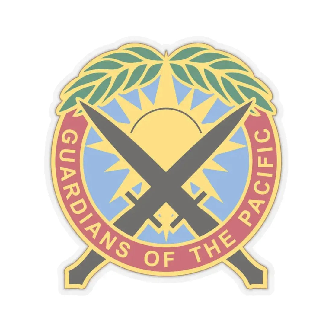 Special Operations Command Pacific 2 (U.S. Army) STICKER Vinyl Kiss-Cut Decal 6 Inch Transparent - The Sticker Space