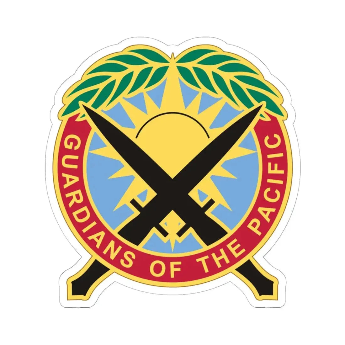 Special Operations Command Pacific 2 (U.S. Army) STICKER Vinyl Kiss-Cut Decal 6 Inch White - The Sticker Space