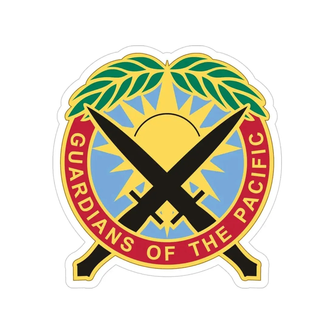 Special Operations Command Pacific 2 (U.S. Army) Transparent STICKER Die-Cut Vinyl Decal 4 Inch - The Sticker Space