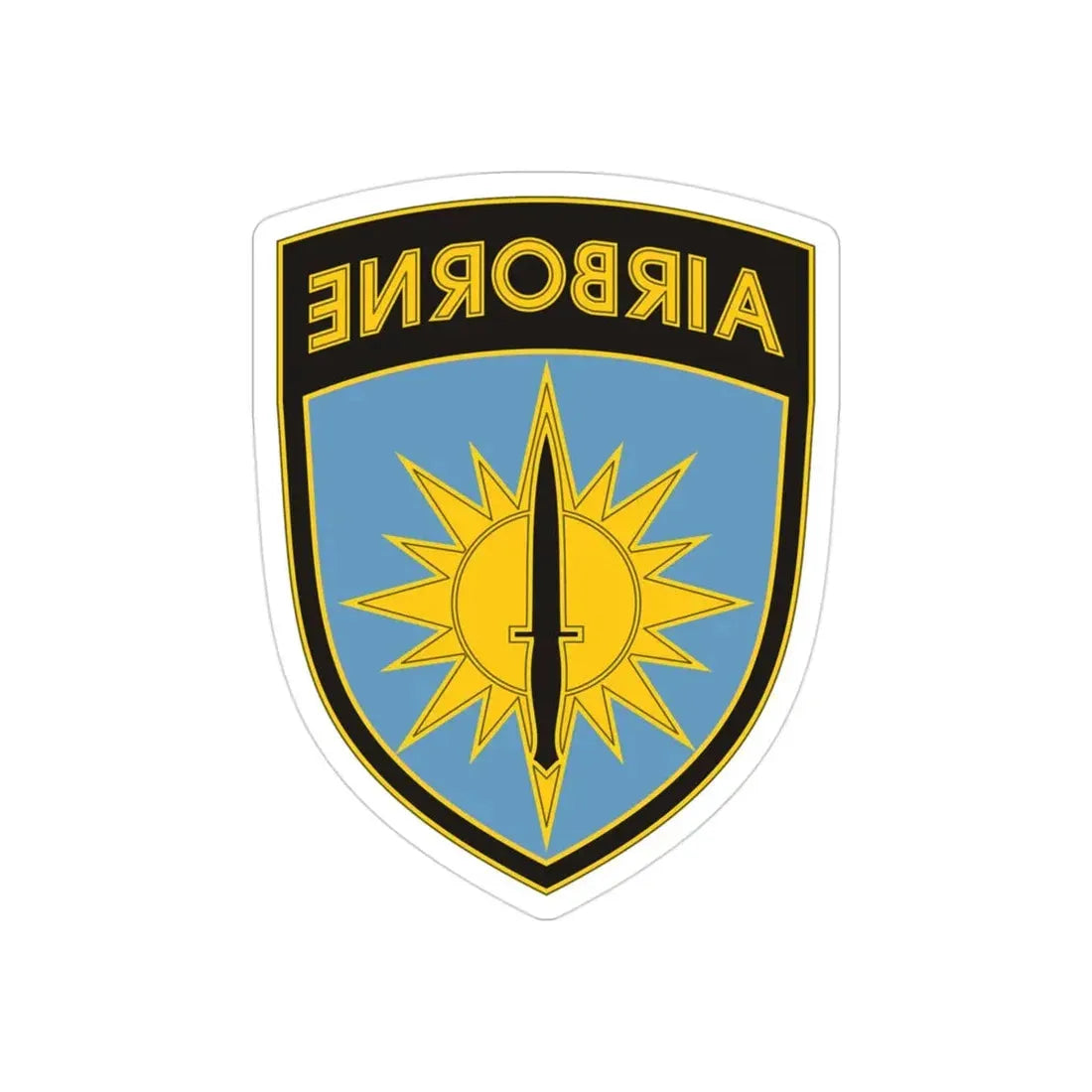 Special Operations Command Pacific 3 (U.S. Army) REVERSE PRINT Transparent Die-Cut STICKER 3 Inch Die-Cut Transparent - The Sticker Space