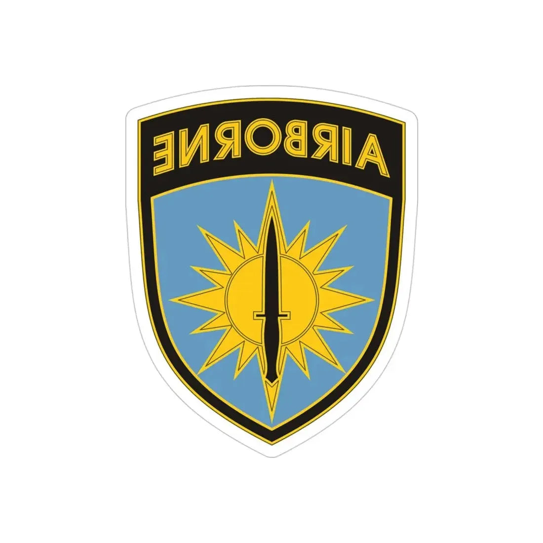 Special Operations Command Pacific 3 (U.S. Army) REVERSE PRINT Transparent Die-Cut STICKER 4 Inch Die-Cut Transparent - The Sticker Space