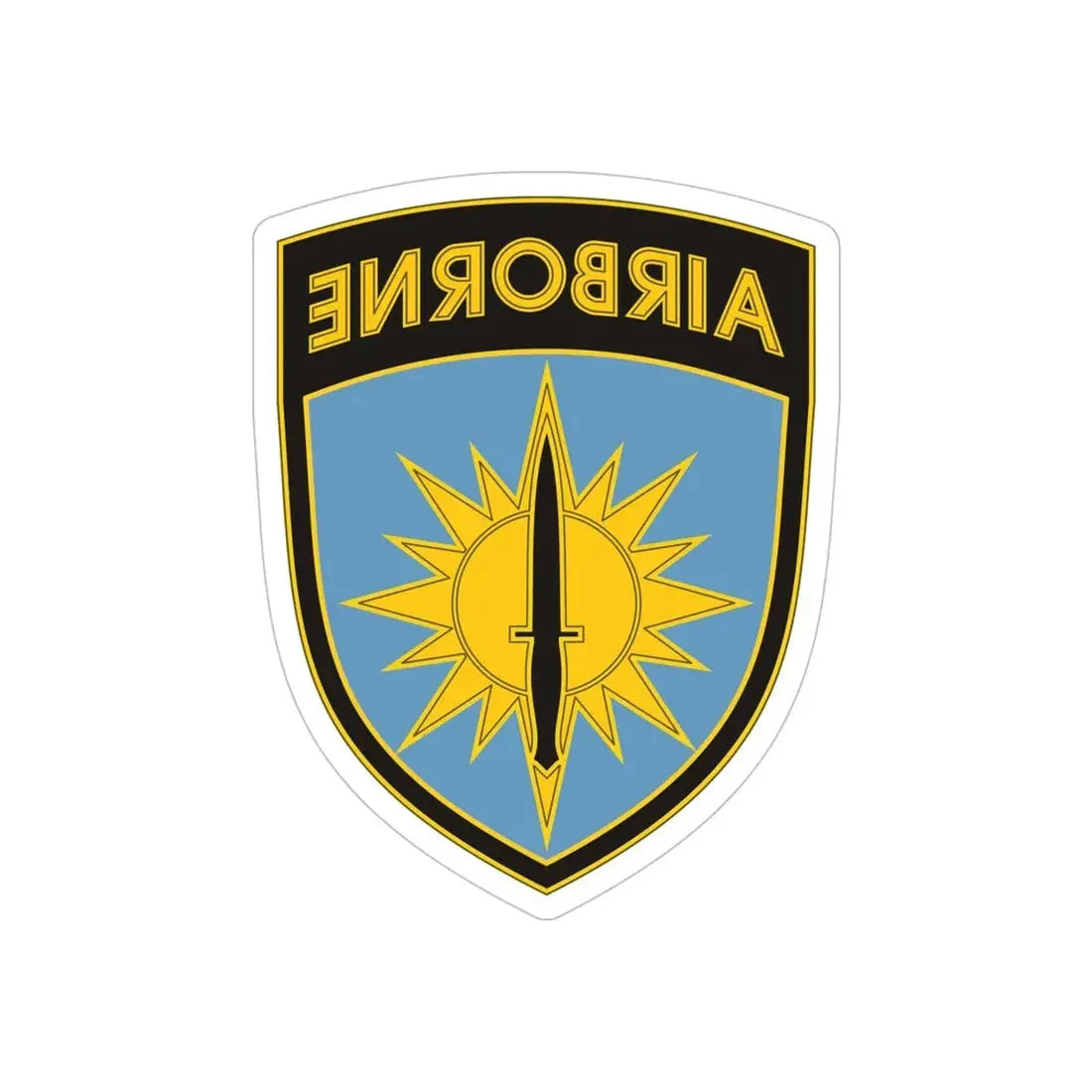 Special Operations Command Pacific 3 (U.S. Army) REVERSE PRINT Transparent Die-Cut STICKER 5 Inch Die-Cut Transparent - The Sticker Space