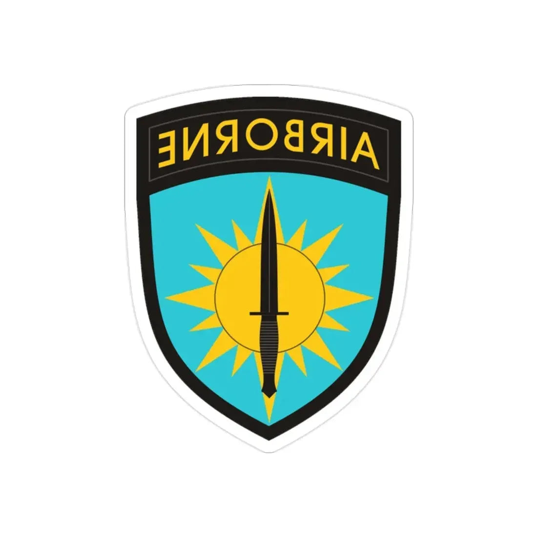 Special Operations Command Pacific (U.S. Army) REVERSE PRINT Transparent Die-Cut STICKER 2 Inch Die-Cut Transparent - The Sticker Space