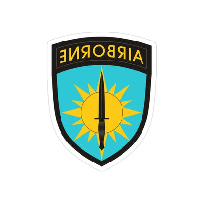 Special Operations Command Pacific (U.S. Army) REVERSE PRINT Transparent Die-Cut STICKER 2 Inch Die-Cut Transparent - The Sticker Space