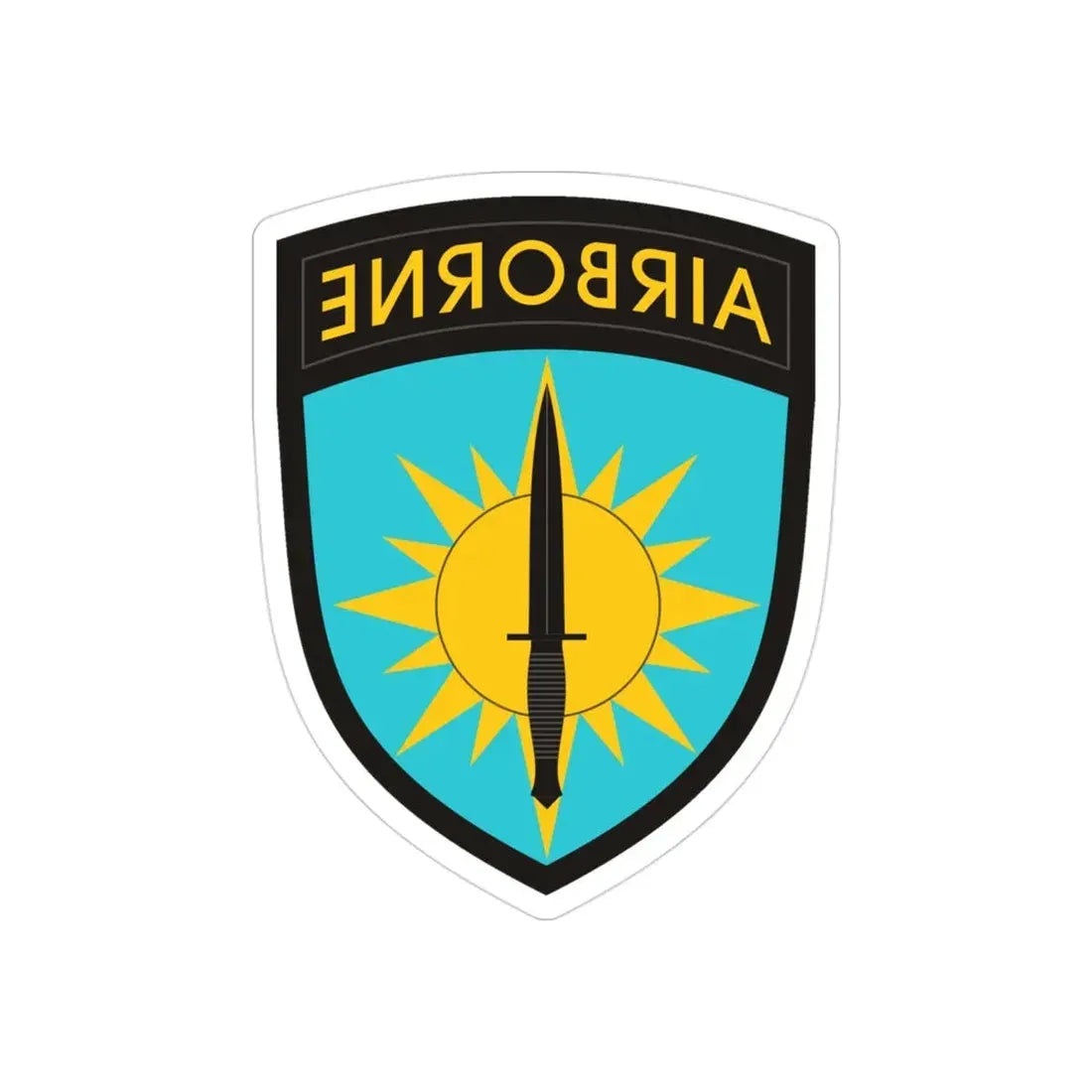 Special Operations Command Pacific (U.S. Army) REVERSE PRINT Transparent Die-Cut STICKER 3 Inch Die-Cut Transparent - The Sticker Space