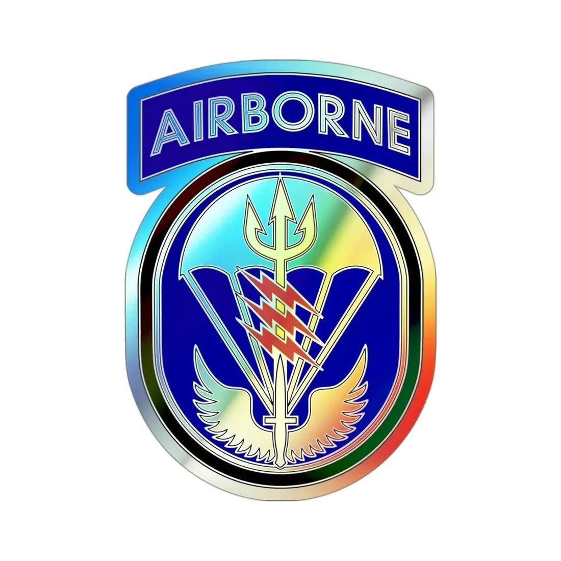 Special Operations Command South (U.S. Army) Holographic STICKER Die-Cut Vinyl Decal 3 Inch Holographic - The Sticker Space