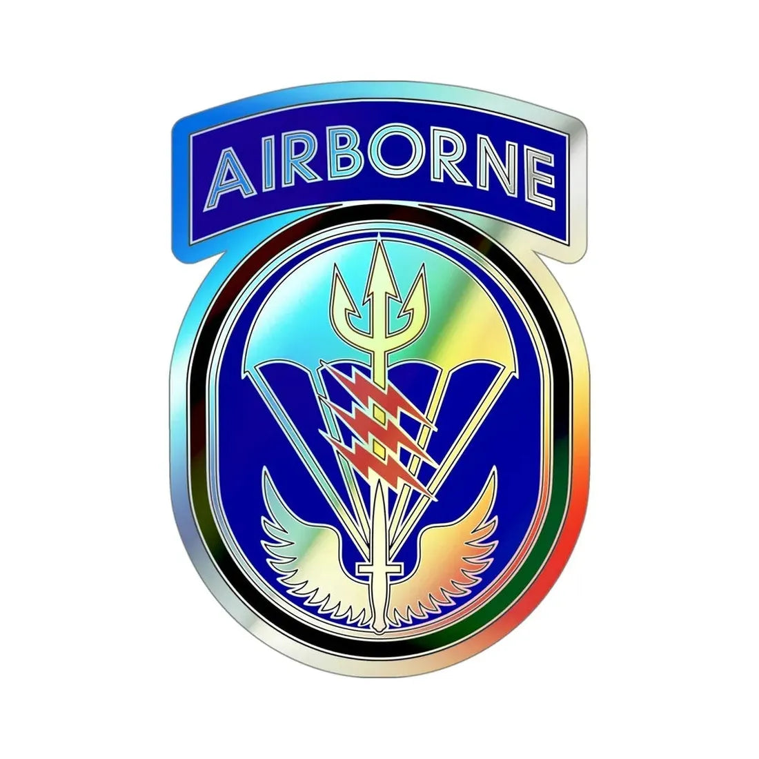 Special Operations Command South (U.S. Army) Holographic STICKER Die-Cut Vinyl Decal 4 Inch Holographic - The Sticker Space