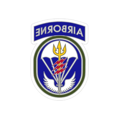 Special Operations Command South (U.S. Army) REVERSE PRINT Transparent Die-Cut STICKER 2 Inch Die-Cut Transparent - The Sticker Space